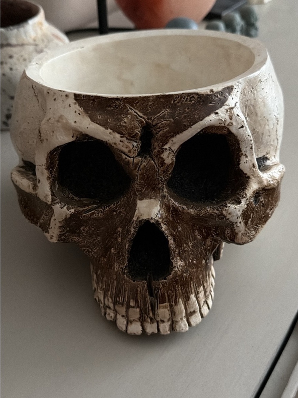 Decorative Skull bowl.